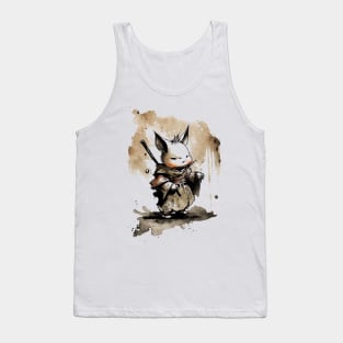 Kawaii Moogle inspired adventure Sumi-e Art Tank Top